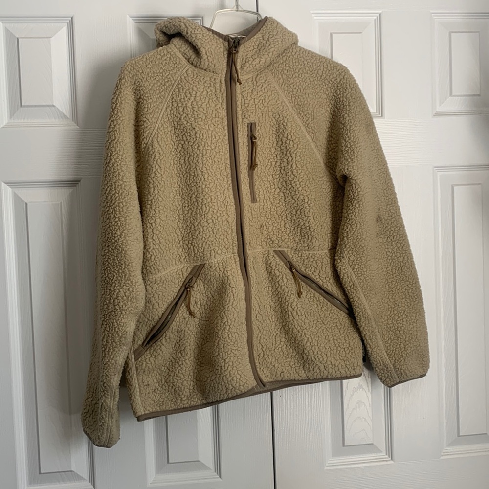 Vintage Nordic by J. Crew Sherpa fleece zip-up hoodie.